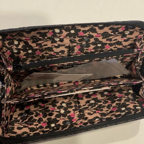 Vera Bradley RFID Accordion Wristlet, Denim Navy - Picture 10 of 12